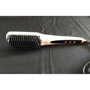 L'ange Hair Straightening Brush Pink‎ Ceramic Heated Styling Tool